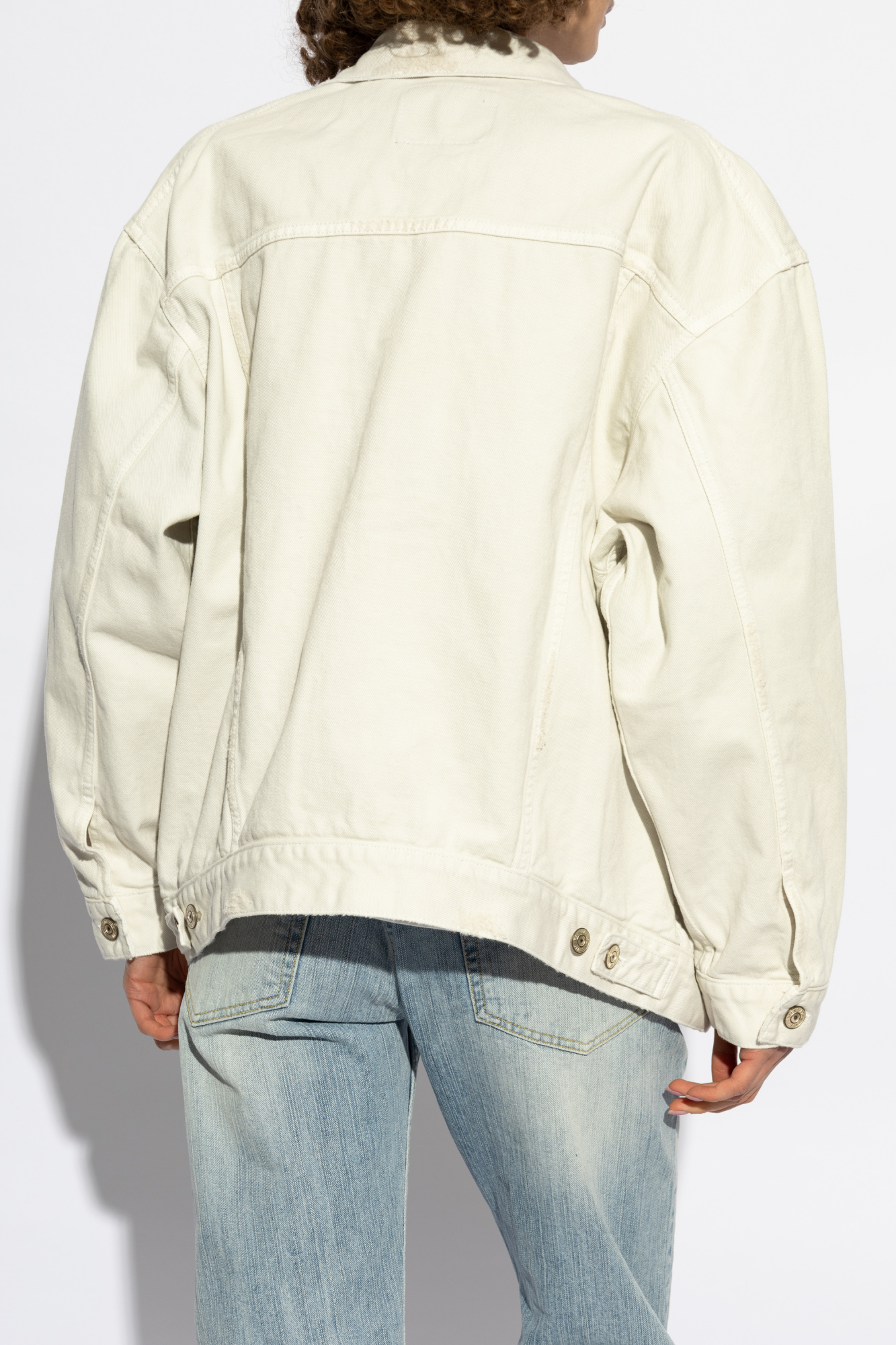 Balenciaga Denim jacket with logo | Women's Clothing | Vitkac